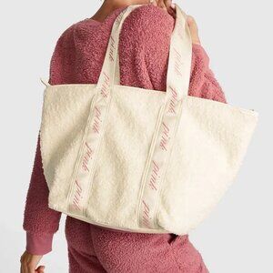 Victoria's Secret Pink Cozy Plush Tote Bag